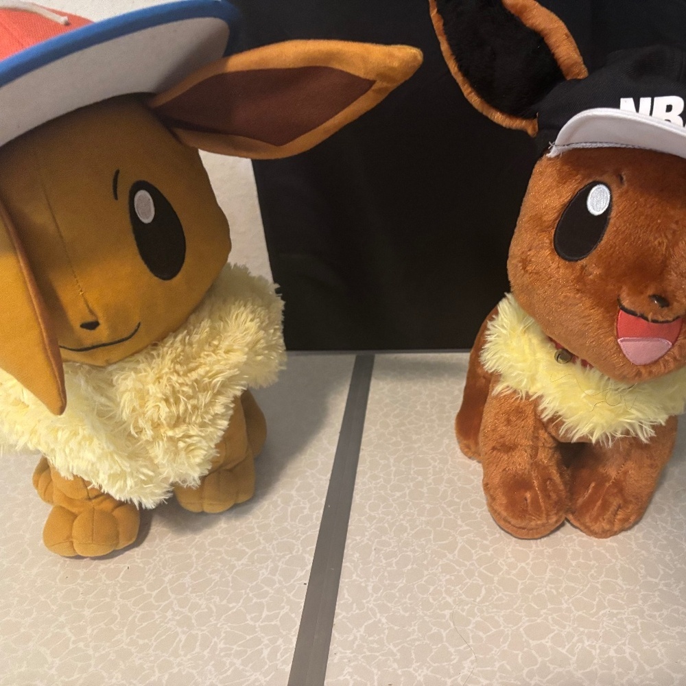 build a bear eevee nba hat/ with matching plush combo!